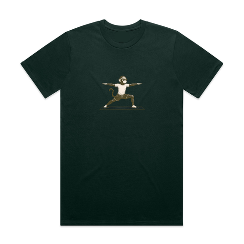 Mono Monkey Warrior Tee - Forest Green