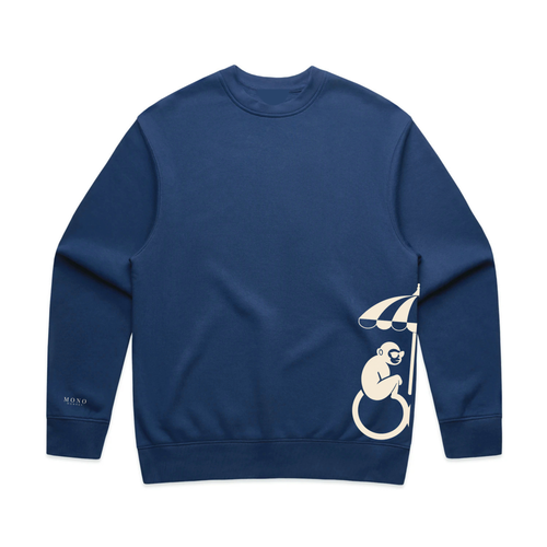 The Beach Club Crewneck - Navy | Mono Monkey Originals