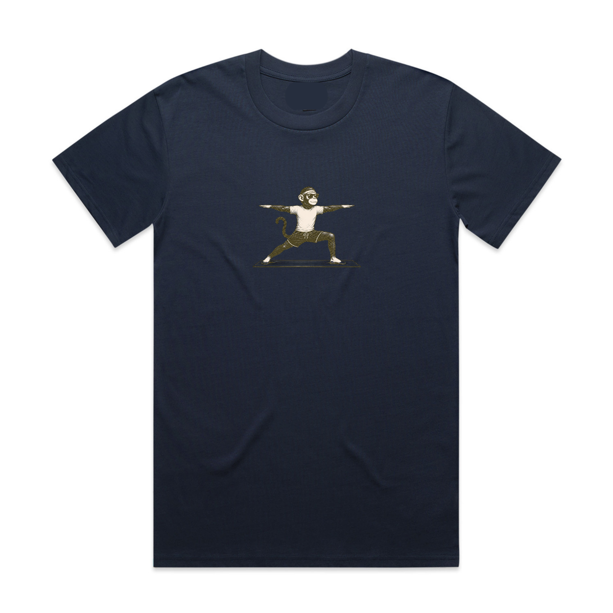 Mono Monkey Warrior Tee - Navy