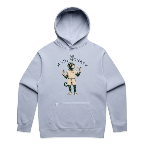 Mahj Monkey Hoodie – Powder Blue