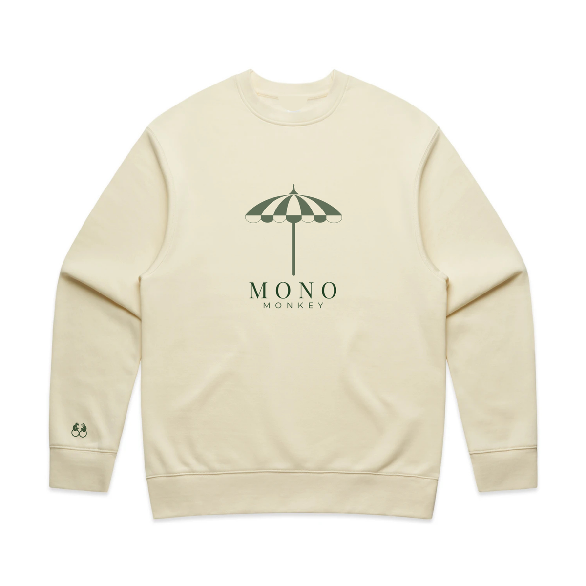 Parasol Club Crewneck - Ecru | Mono Monkey Originals